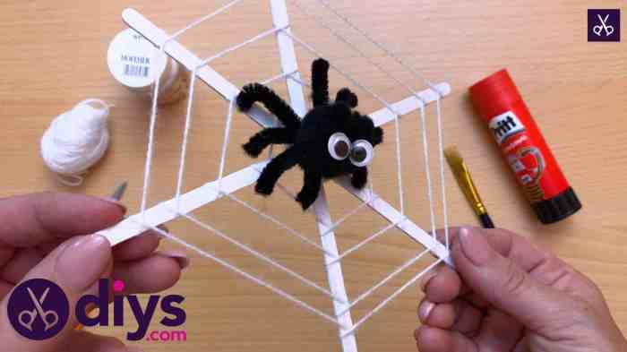 How to make spider webs for halloween decoration