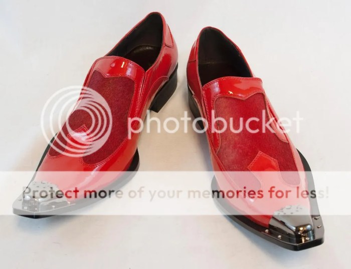 Pull-on / slip-on red dress shoes mens