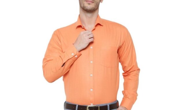 Peach Color Mens Dress Shirt Stylish and Trendy Must-Have