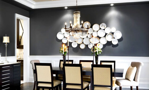 How designers decorate a dining room wall with style and creativity