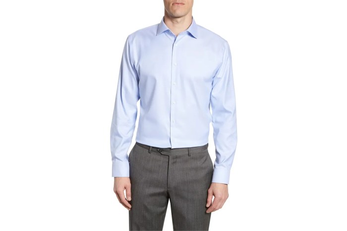 Dark blue dress shirt for men