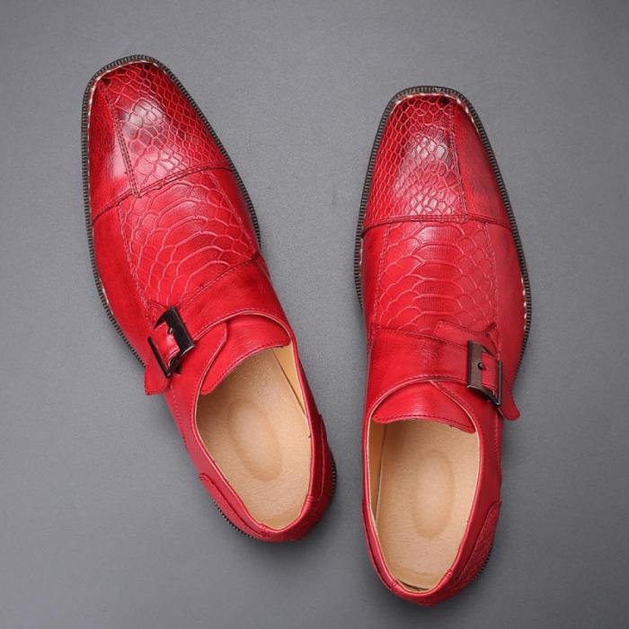 Mens red dress shoes